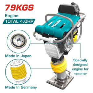 total dameuse vibrante tps moteur essence cv temps