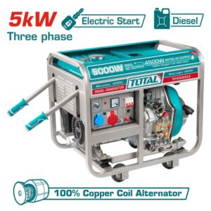 total groupe electrogene diesel kw triphase demarrage electrique tp