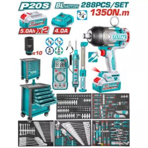 total ps coffret p v brushless cle a choc sans fil servante thptcs