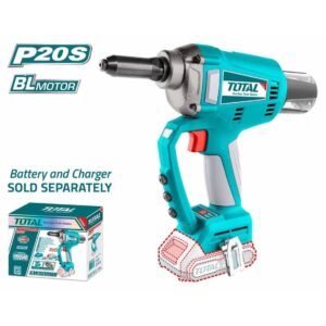 total riveteuse sans fil v ah brushless kn mm eclairage trtli