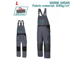 total salopette travail durable g m coton polyester gris taille l tspl