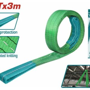 total tools elingue sangle levage textile t m mm dual protection thtws