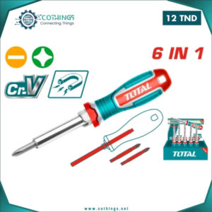 tournevis total embouts reversibles cothings