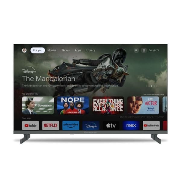TV Thomson 50" QLED Side Feet Google Tv Noir (50QG4S14) 1 tv thomson qled side feet google noir qgs