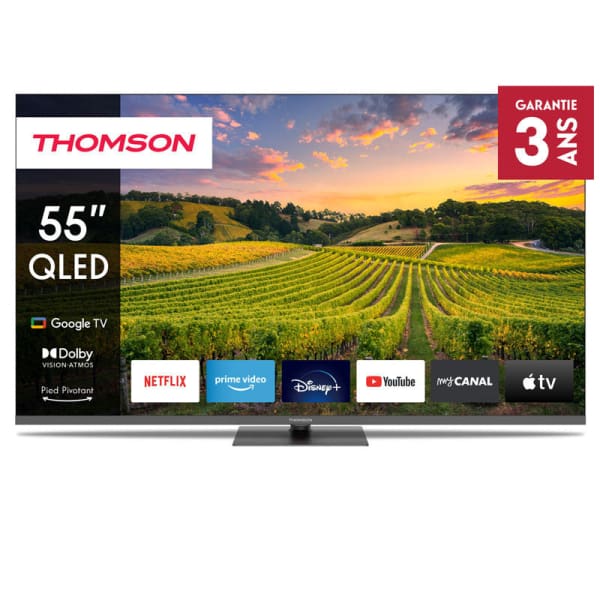tv thomson qled google noir qgc
