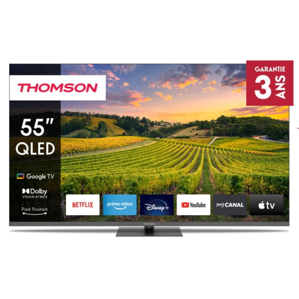 TV Thomson Google TV 55" QLED Pro 144 Hz avec Récepteur Intégré 1 tv thomson google qled pro hz avec recepteur integre