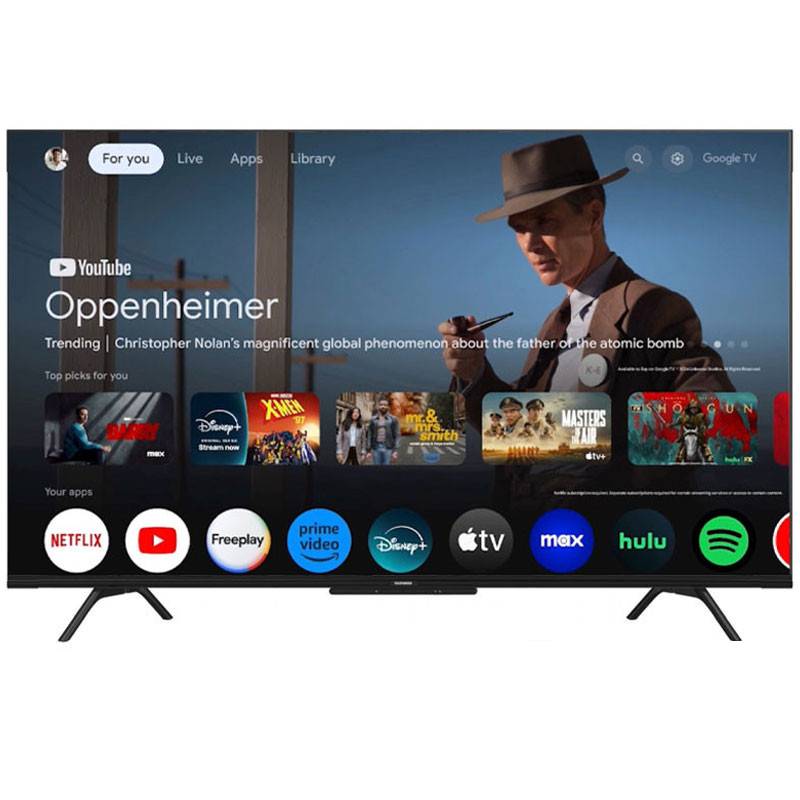 tv telefunken smart google tv ge k uhd r cepteur int gr matte screen