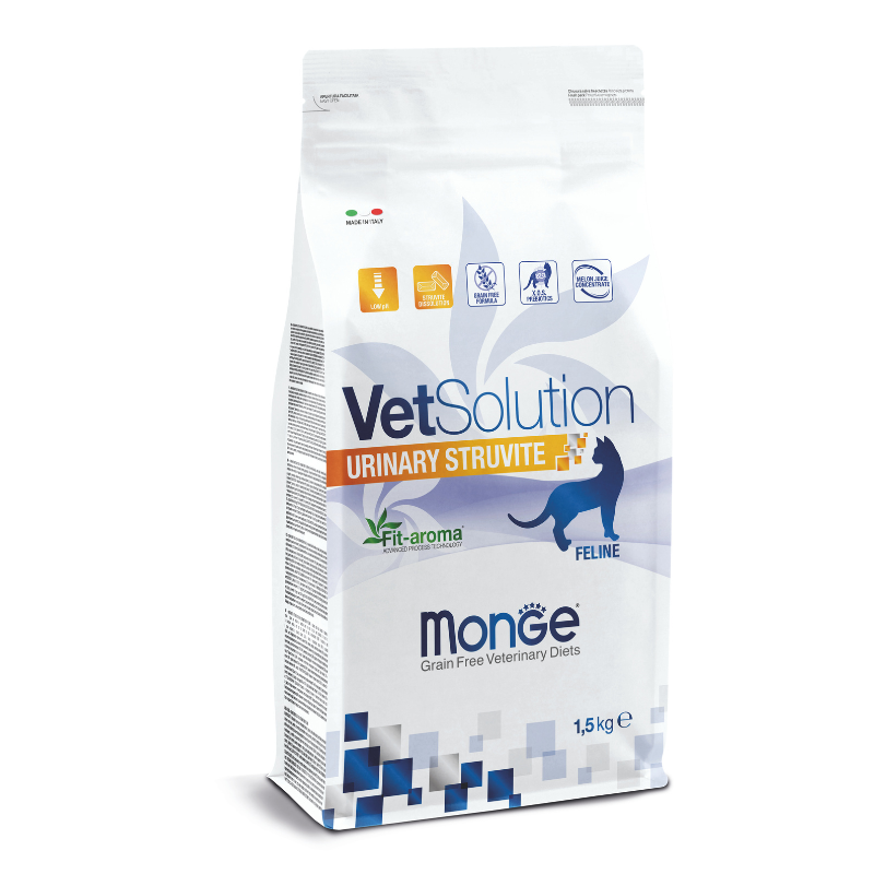 MONGE VET - CROQUETTES CHAT URINARY STRUVITE 1 urinary struvite vet solution chat kg