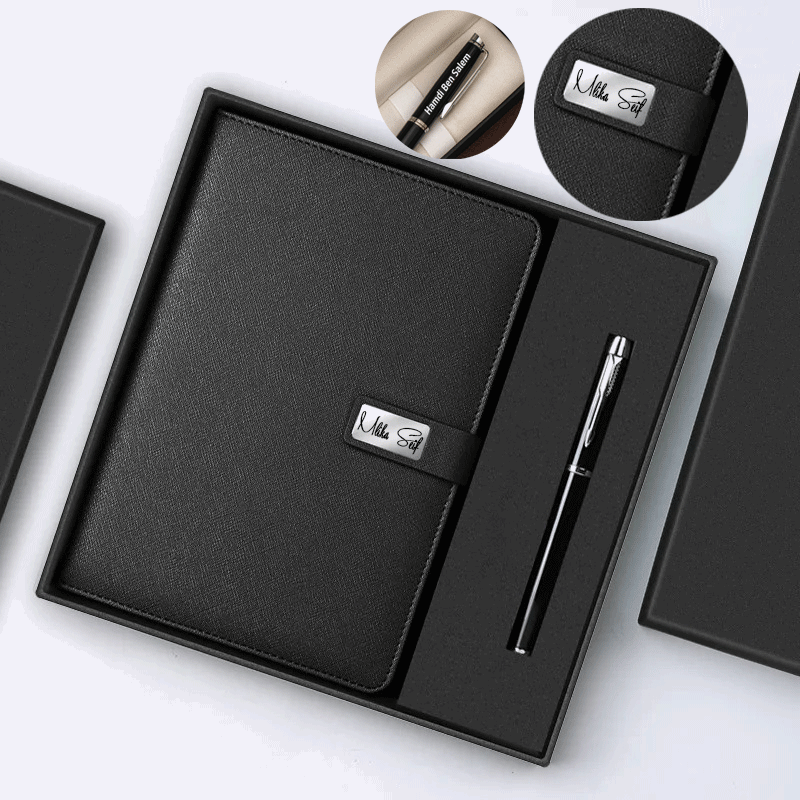 COFFRET BLOC NOTE AVEC STYLO LUXE PERSONNALISÉE 1 variant image acbf b bb be fbcd