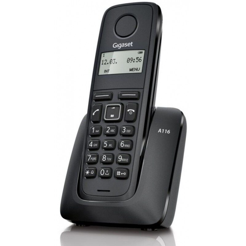Téléphone Sans Fil Gigaset A116 / Noir 1 telephone sans fil gigaset a noir jpg