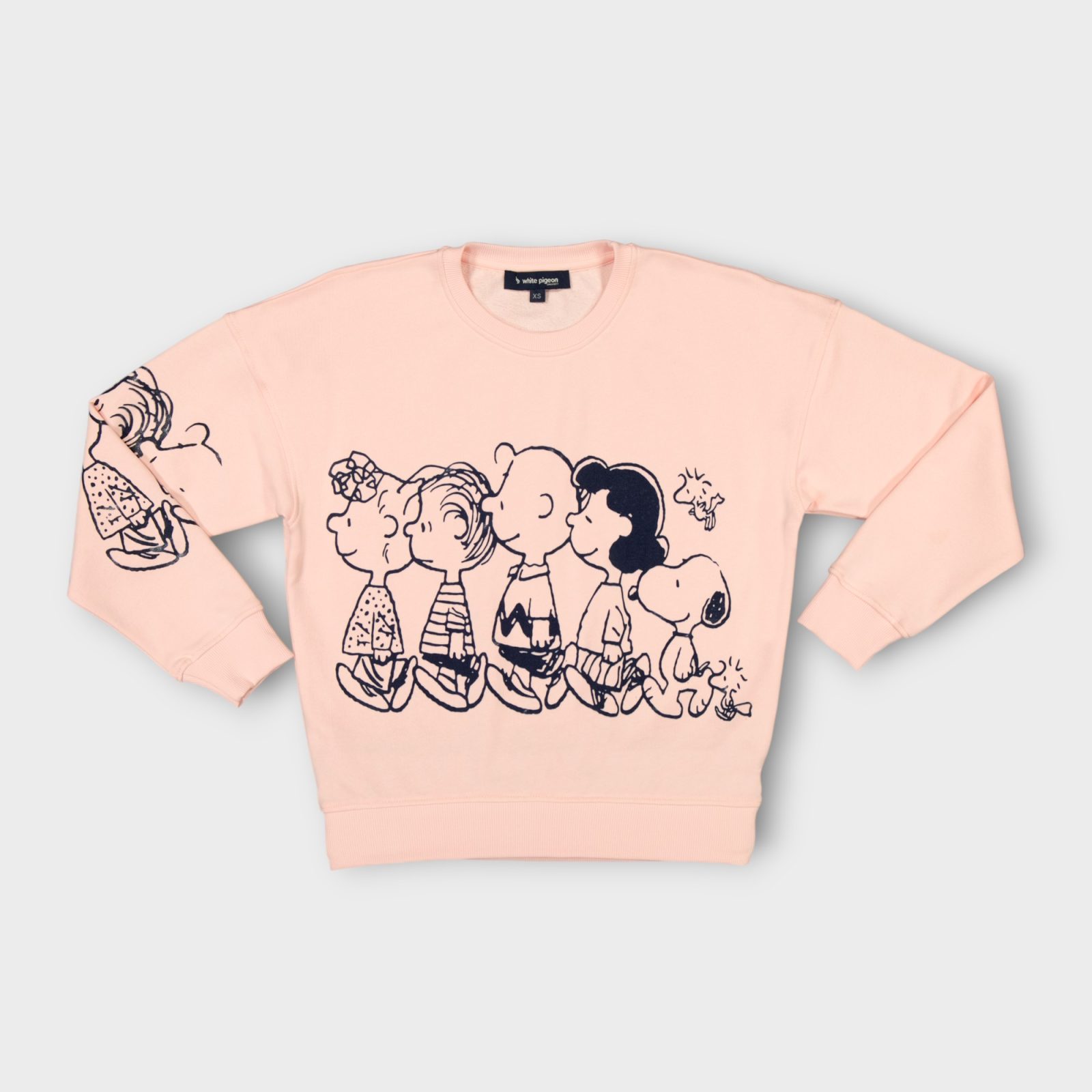 SWEAT COL ROND MOLLETON COTON 1 WPPRROSE PASTEL jpg