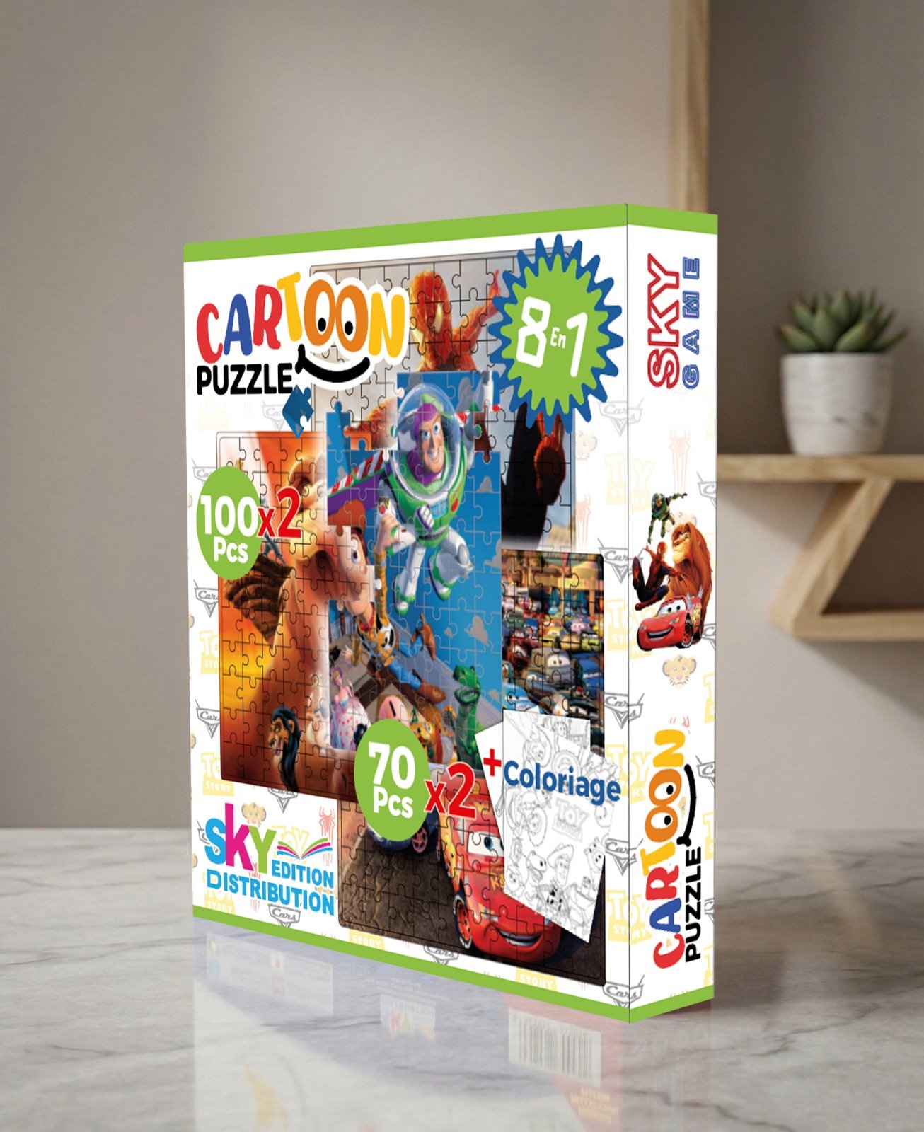 PUZZLE TOY STORY 8 EN 1 1 PUZZLE TOY STORY 8 EN 1