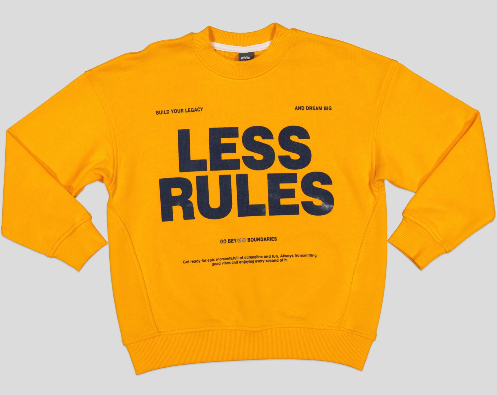 SWEAT SHIRT COL ROND MOLLETON 100 % COTON 1 devant scaled jpg