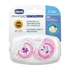 Physio Air Sucette 2 Pièces ROSE 0-6 M CHICCO
