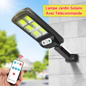 Lampe solaire de jardin à LED avec télécommande et détecteur de mouvement