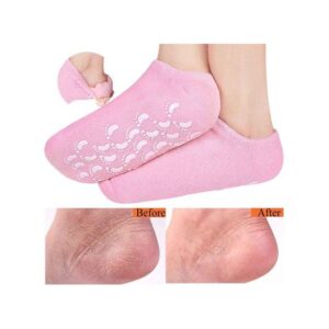 Chaussettes de gel de spa en silicone,soin des pieds, hydratant,protection de la peau fissurée
