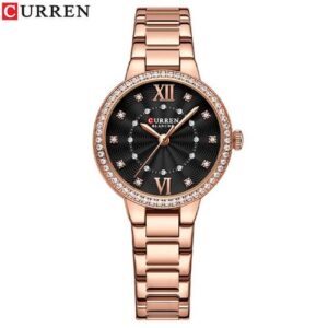 Curren Montre-bracelet En Acier Inoxydable Pour Femmes