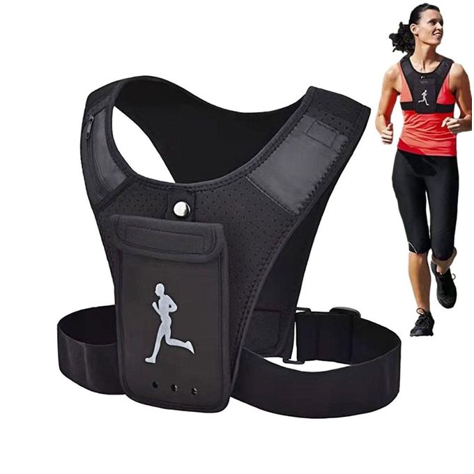Gilet De Course – Respirant Avec Poche De Téléphone – Ajustable – Unisexe 1 Gilet De Course – Respirant Avec Poche De Téléphone – Ajustable – Unisexe