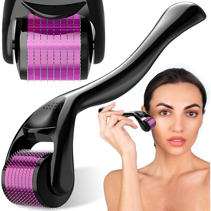Derma Roller Rouleau pour Régénération de la Peau, Anti Vieillissement 0.5mn 1 Derma Roller Rouleau pour Régénération de la Peau, Anti Vieillissement 0.5mn