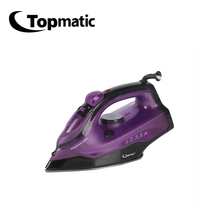 Topmatic Fer à Repasser à Vapeur – Semelle Céramique – 2300W 1 Topmatic Fer à Repasser à Vapeur – Semelle Céramique – 2300W