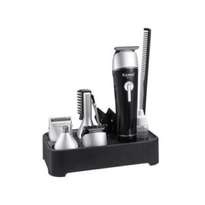 Tondeuse Km 1015 Waterproof 10 En 1 – Noir – Kemei