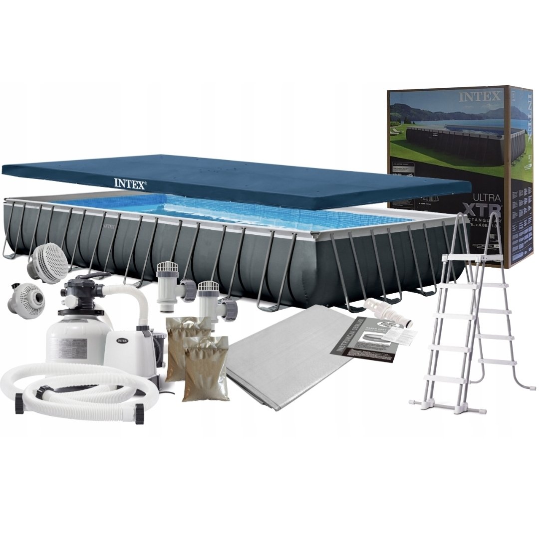 Piscine Intex rectangulaire Tubulaire Ultra XTR 9.75×4.8×1.32m INTEX 26374GN 1 Piscine Intex rectangulaire Tubulaire Ultra XTR 9.75×4.8×1.32m INTEX 26374GN