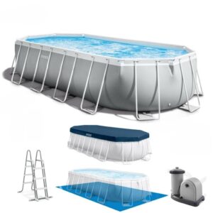 Piscine Prism Intex Frame ovale 5.03×2.74×1.22m 26796NP