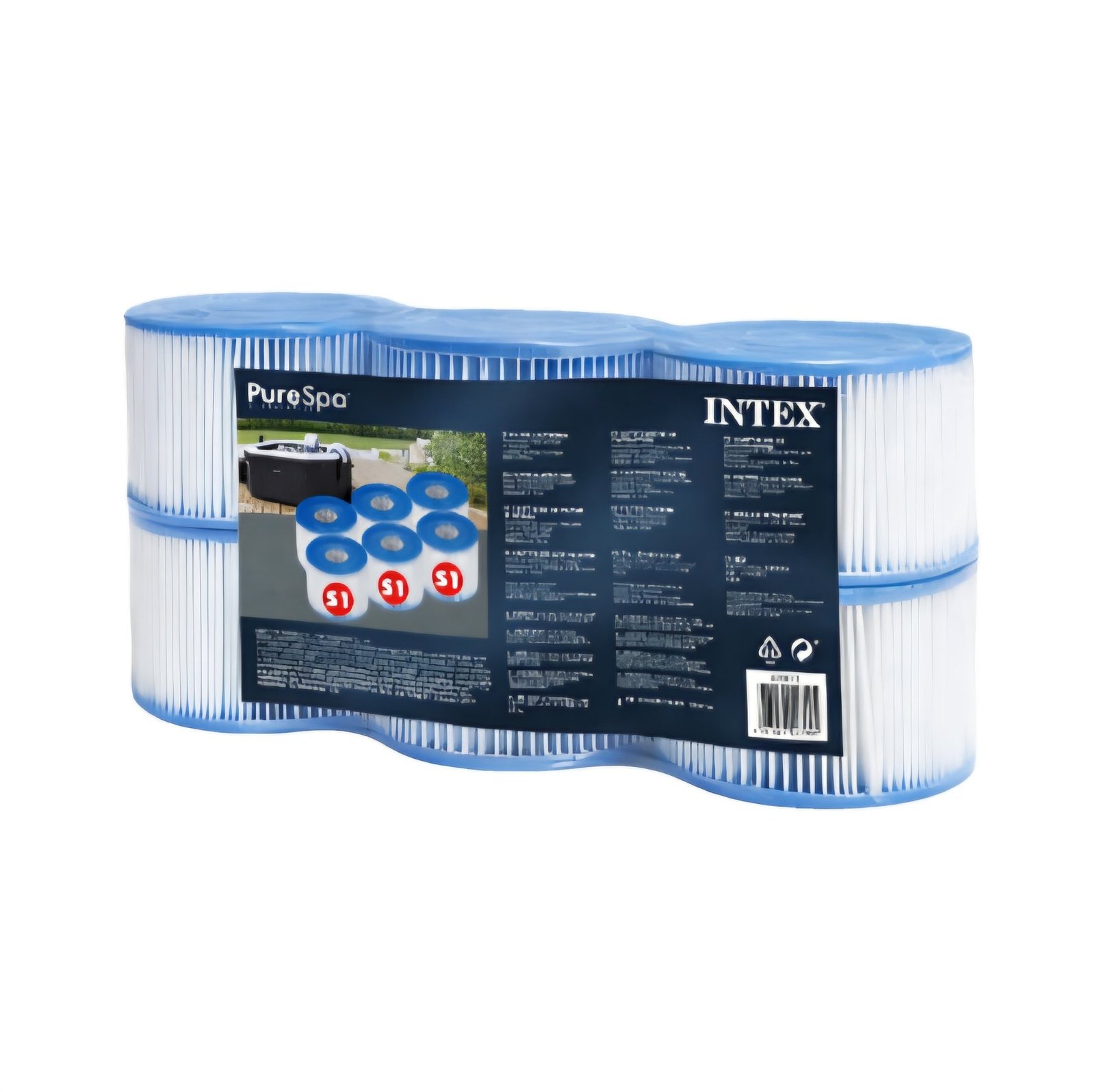 Lot de 6 cartouches de filtration spa gonflable INTEX 29011 1 Lot de 6 cartouches de filtration spa gonflable INTEX 29011