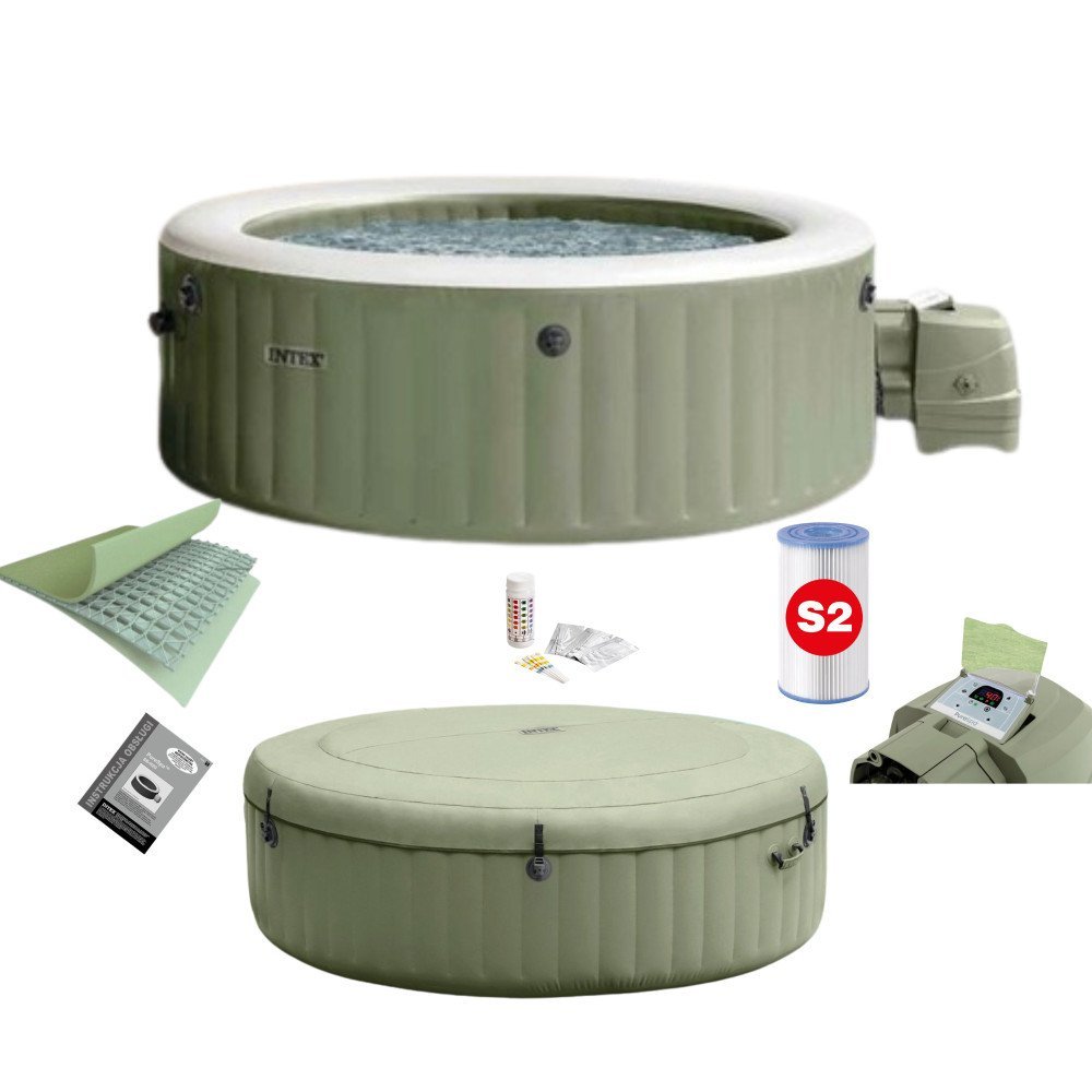 Spa gonflable Olive 4 places INTEX 28426NP 1 Spa gonflable Olive 4 places INTEX 28426NP