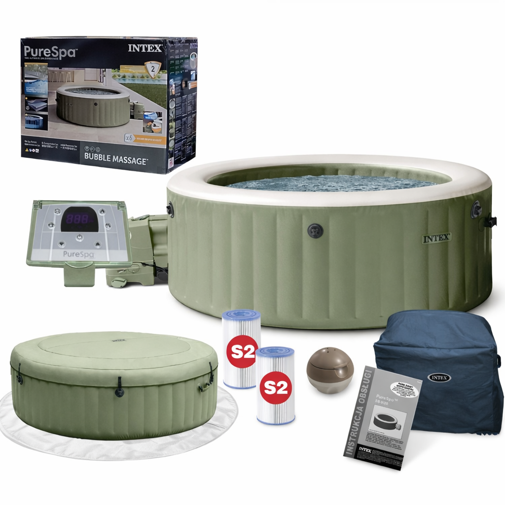 Spa gonflable Olive 6 places INTEX 28428NP 1 Spa gonflable Olive 6 places INTEX 28428NP