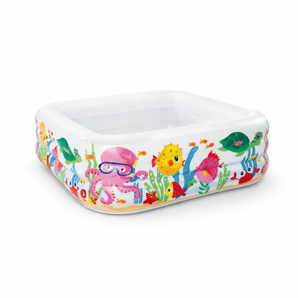 Petite piscine Océan carrée 159 x 159 x 50 Cm Intex 57471NP 1 Petite piscine Océan carrée 159 x 159 x 50 Cm Intex 57471NP