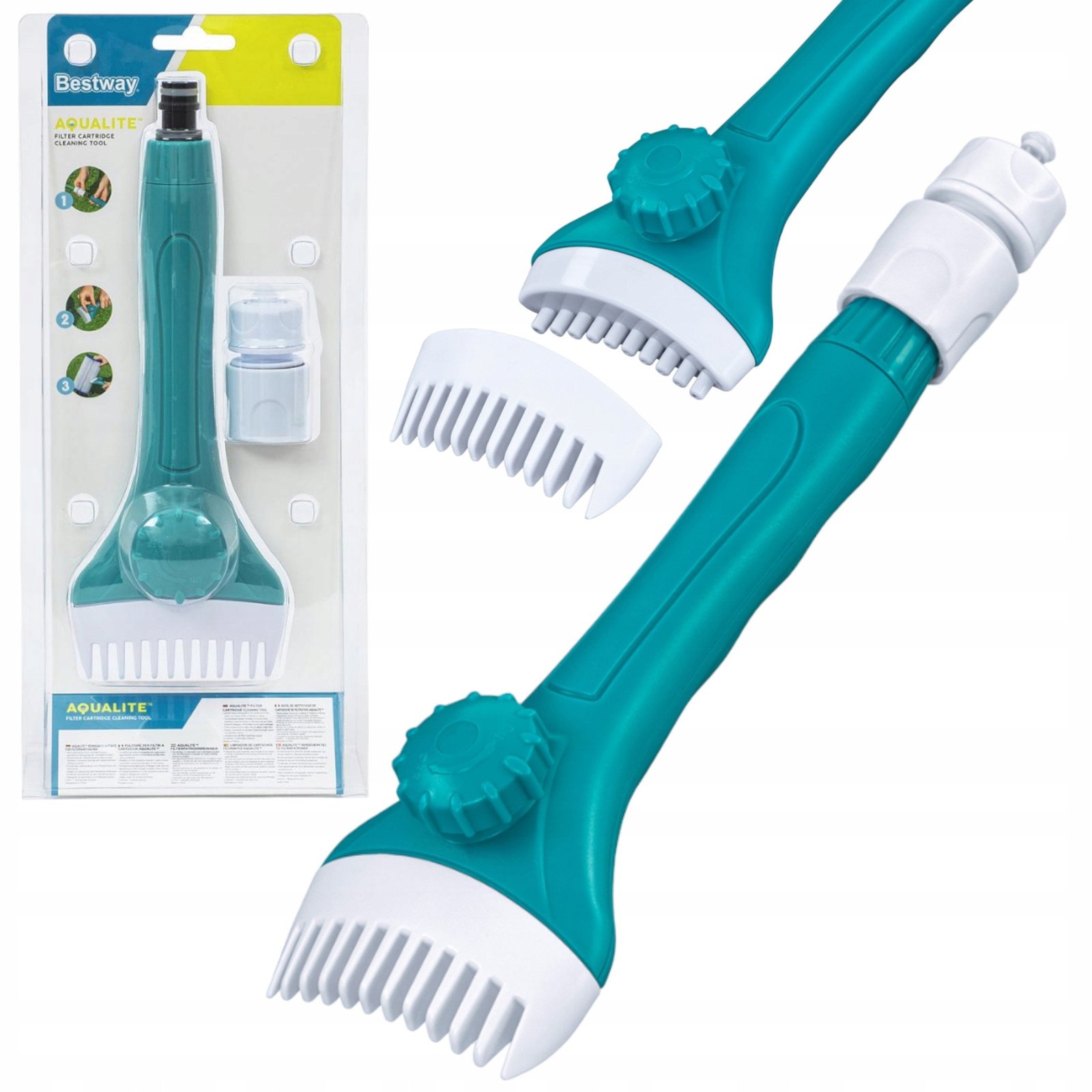 Bestway 58662 Aqualite Brosse filtrante, nettoyant pour filtre, filtration efficace 1 Bestway 58662 Aqualite Brosse filtrante, nettoyant pour filtre, filtration efficace