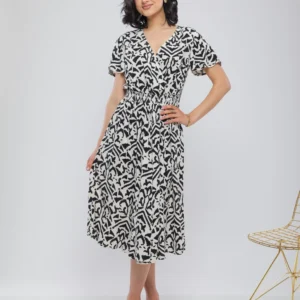 ROBE IMPRIMÉE LONGUE ET FLUIDE