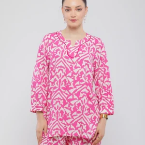 BLOUSE IMPRIMÉE FLORALE À COUPE AMPLE