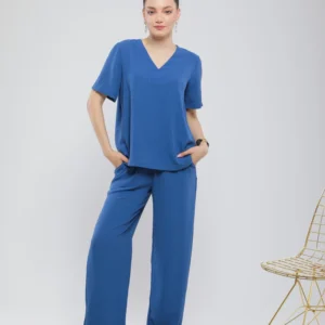 PANTALON FLUIDE À COUPE DROITE