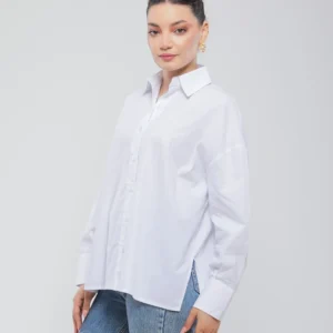 CHEMISE CLASSIQUE EN COTON A MANCHES LONGUES
