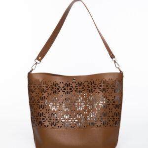 SAC CABAS AJOURÉ À MOTIFS FLORAUX