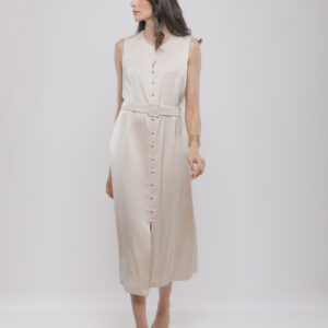 ROBE MIDI AVEC CEINTURE