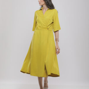 ROBE MIDI PORTEFEUILLE FLUIDE