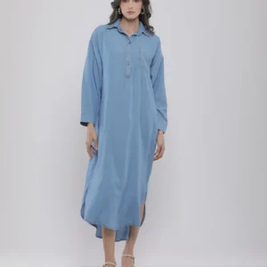 ROBE CHEMISE LONGUE EN TENCEL™