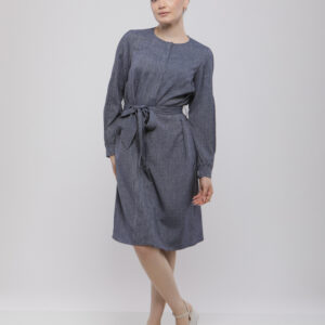 ROBE MI-LONGUE À BOUTONNAGE