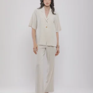 PANTALON FLUIDE LARGE EN LIN