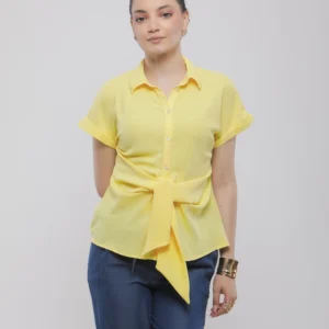 CHEMISE MANCHES COURTES NŒUD