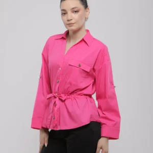 CHEMISE FLUIDE CINTRÉE À LIEN