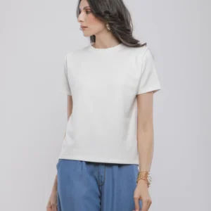 T-SHIRT BASIQUE A COL ROND