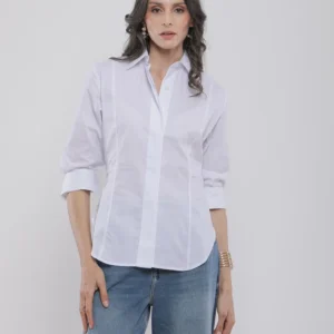 CHEMISE À COL CLASSIQUE MANCHES LONGUES