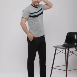 PYJAMA COL ROND DEMI MANCHES