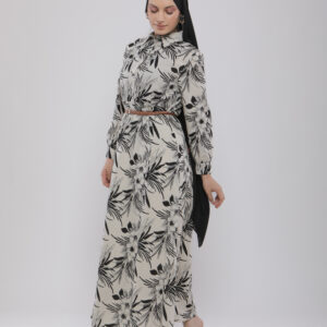 ROBE LONGUE IMPRIMÉ FLORAL