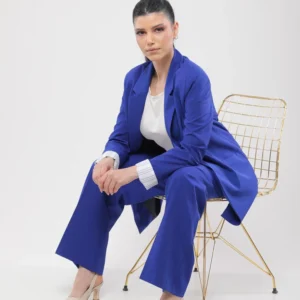 BLAZER FLUIDE À REVERS RAYÉS