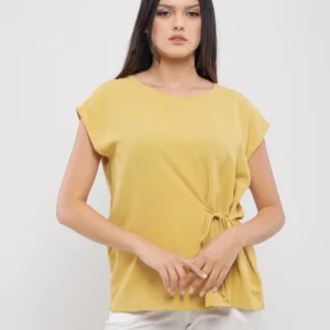 BLOUSE FLUIDE A MANCHES COURTES